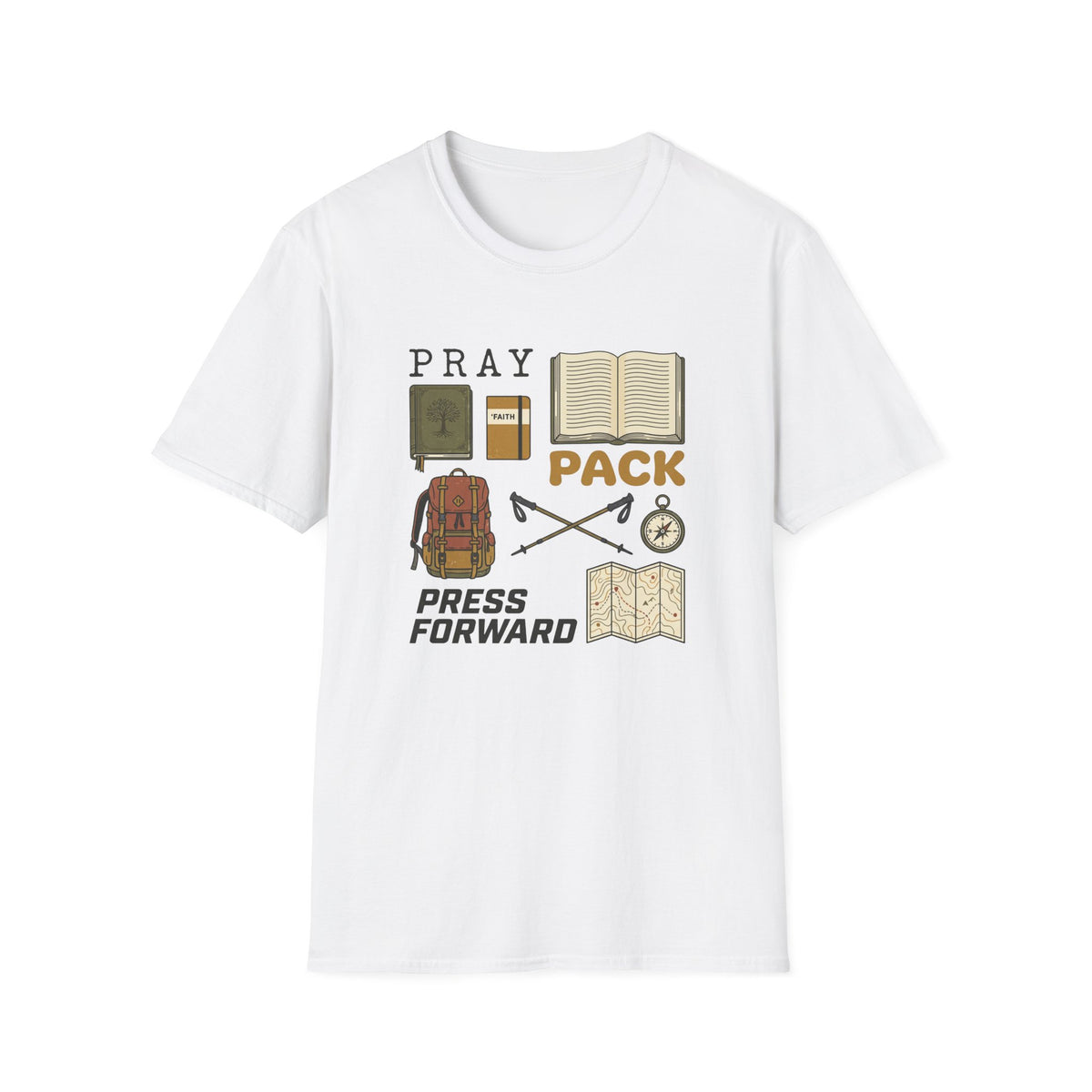 Pray Pack Press Forward T-Shirt