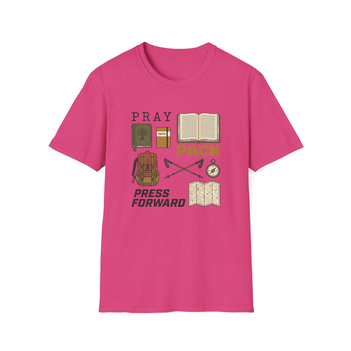 Pray Pack Press Forward T-Shirt