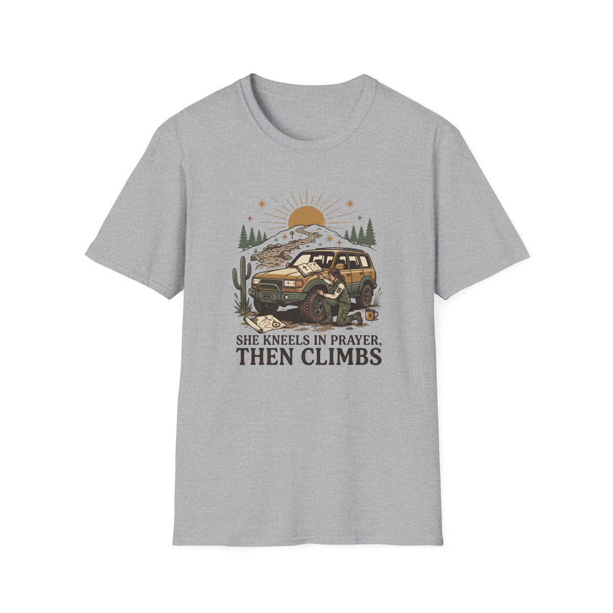 She Kneels in Prayer T-Shirt