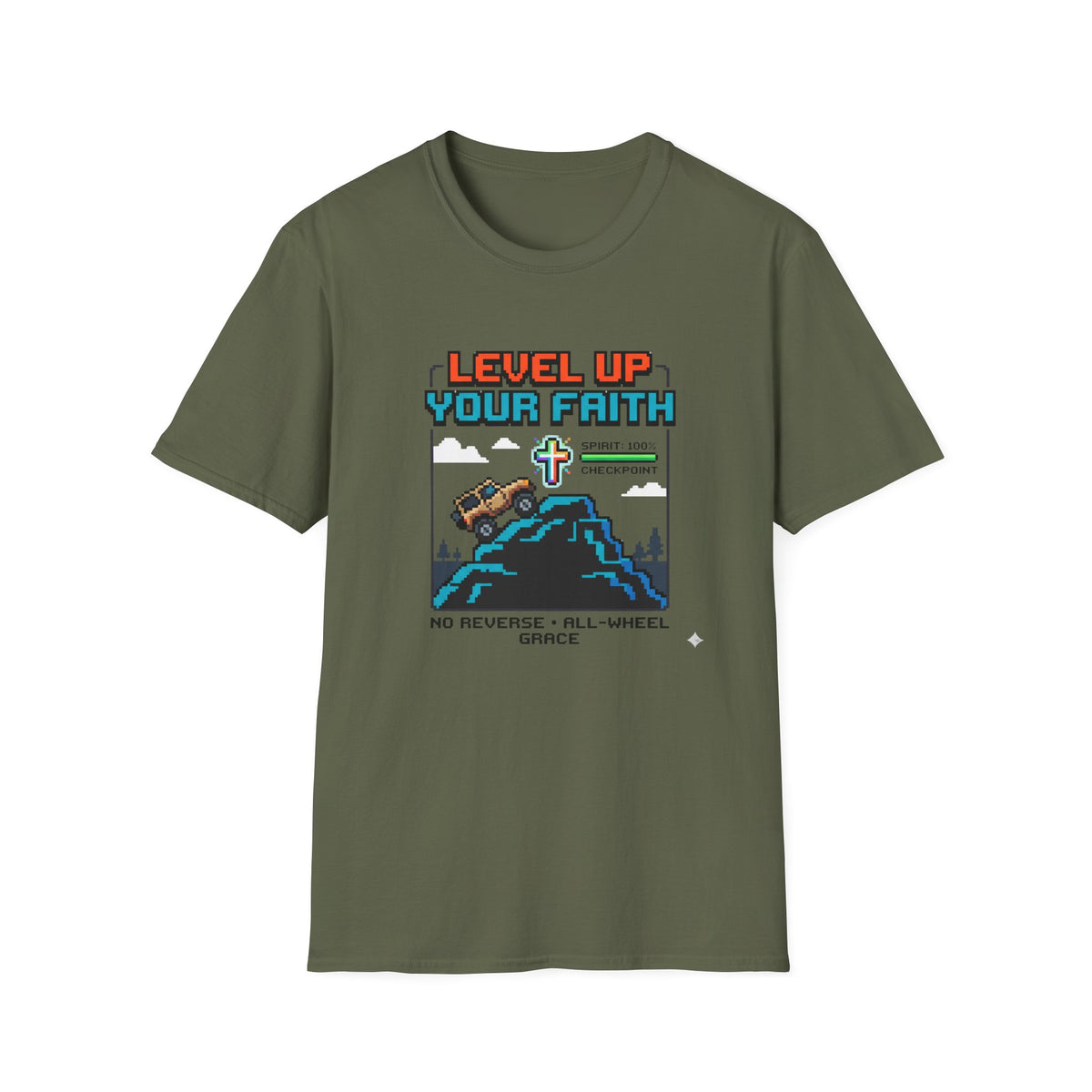 Level Up Your Faith - Mountain T-Shirt