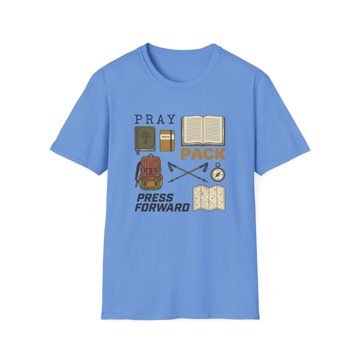 Pray Pack Press Forward T-Shirt
