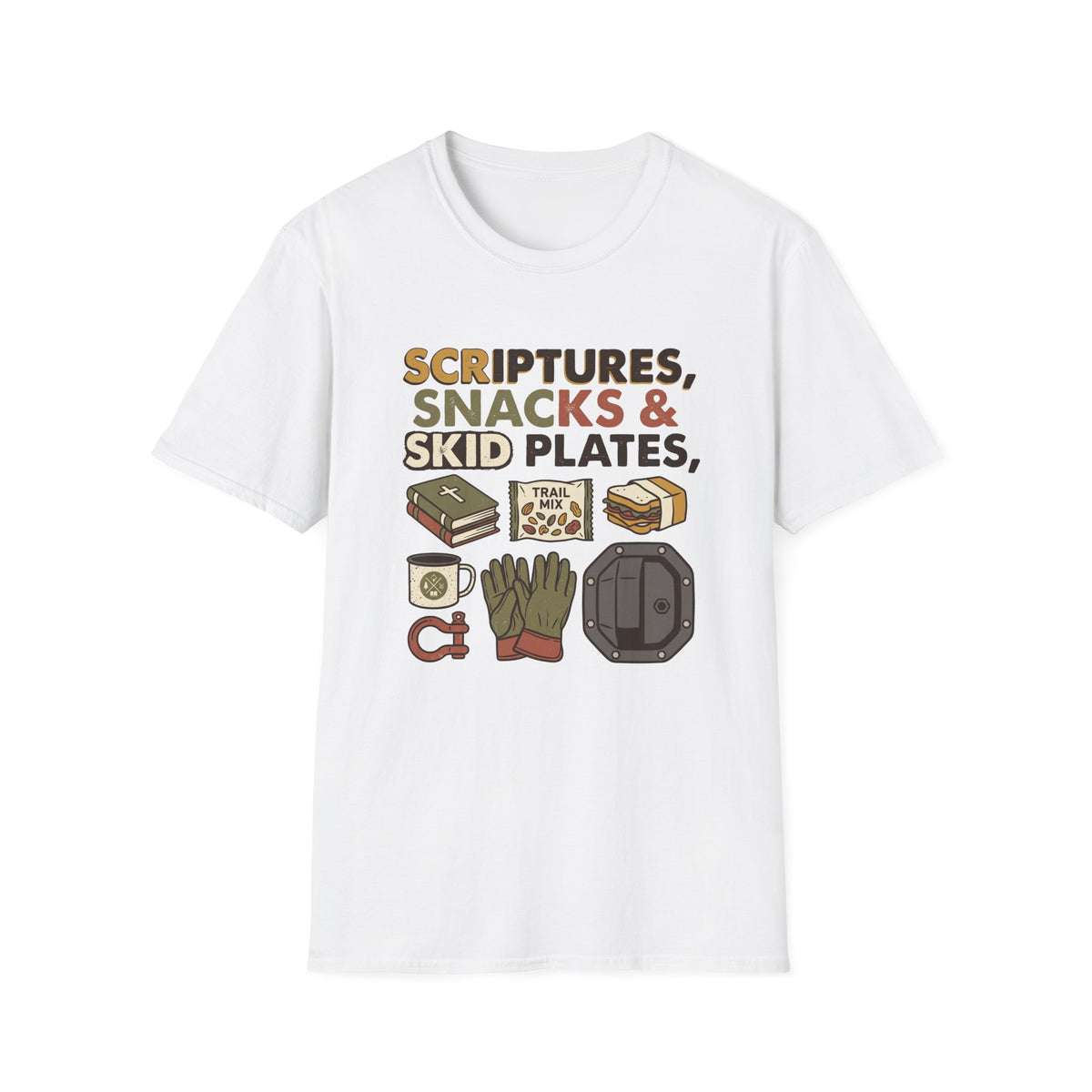 Scriptures Snacks Skid Plates T-Shirt