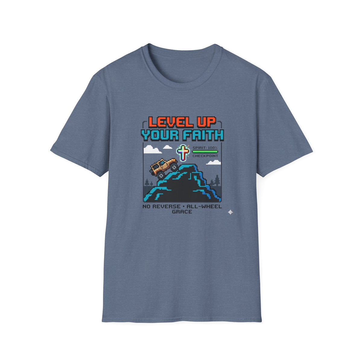 Level Up Your Faith - Mountain T-Shirt
