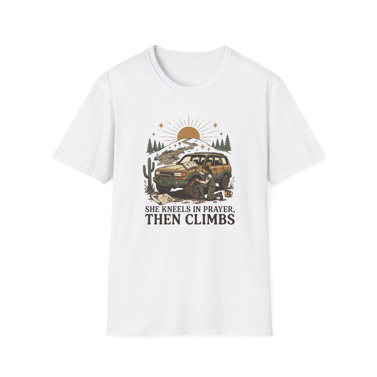 She Kneels in Prayer T-Shirt